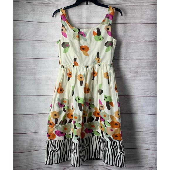 Y Apparel U.S.A. Sleeveless Sundress with Floral and Zebra Pattern Size Small - Picture 4 of 16